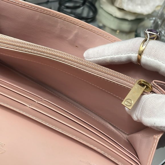 Auth CARTIER Love Collection Long Blush Pink Wallet/crossbody, EUC,RARE - Picture 16 of 17